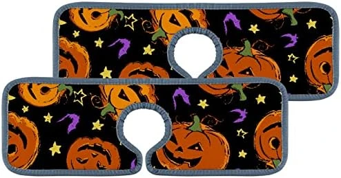 15" Microfiber Cloth Kitchen Faucet Absorbent Mat Splash Guard Drip Water Catcher Countertop Drying Protector Pads Faucet Behind For Bedroom Farmhouse Orange Halloween Pumpkins With Bats Stars 5 15" Microfiber Cloth Kitchen Faucet Absorbent Mat Splash Guard Drip Water Catcher Countertop Drying Protector Pads Faucet Behind For Bedroom Farmhouse Orange Halloween Pumpkins With Bats Stars - Image 5