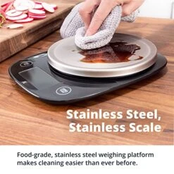 Food Weight Scale With Bowl - Super Accurate, Single Sensor, Digital Kitchen Scale | Master Food Prep With A Custom-Built Bowl That Fits On Top | A Greater Goods Product Designed In St. Louis -Peugeot Shop 51QjvgKAPAL