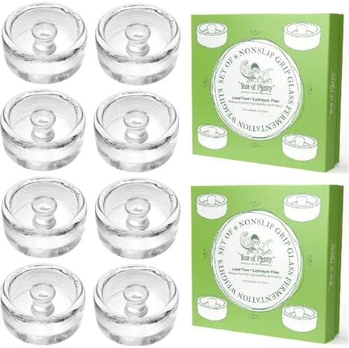Of Plenty Fermentation Weights - NonSlip Grip Handle - For Fermenting Sauerkraut, Pickles, Kimchi In Wide Mouth Mason Jars - Lead/Cadmium Free - (Set Of 4) 6 Of Plenty Fermentation Weights - NonSlip Grip Handle - For Fermenting Sauerkraut, Pickles, Kimchi In Wide Mouth Mason Jars - Lead/Cadmium Free - (Set Of 4) - Image 6