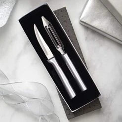 Ada Cutlery Stainless Steel Paring Knife And Vegetable Peeler – Pare And Peel Gift Set With Brushed Aluminum Handles 9 Ada Cutlery Stainless Steel Paring Knife And Vegetable Peeler – Pare And Peel Gift Set With Brushed Aluminum Handles -Peugeot Shop 51QnETXAaHL