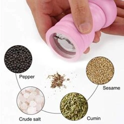 Uxcell Salt And Grinder 4.5 Inch Wooden Mills Shakers With Adjustable Coarseness For Seasoning Meal Prep Cooking Dining Pink 14 Uxcell Salt And Grinder 4.5 Inch Wooden Mills Shakers With Adjustable Coarseness For Seasoning Meal Prep Cooking Dining Pink -Peugeot Shop 51Qnr9budPL
