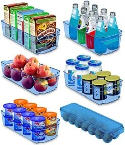 Set Of 6 Fridge Organizer - Includes 6 Refrigerator Organizer Bins (5 Drawers & 1 Egg Holder) - Pantry Organization And Storage Bins For Freezers, Countertops And Cabinets 14 Set Of 6 Fridge Organizer - Includes 6 Refrigerator Organizer Bins (5 Drawers & 1 Egg Holder) - Pantry Organization And Storage Bins For Freezers, Countertops And Cabinets -Peugeot Shop 51QopeLm2L. AC