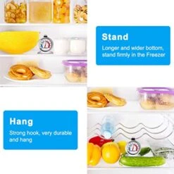 Refrigerator Thermometer, 2 Pack Fridge Thermometer Stainless Steel Freezer Thermometer With Red Indicator, Large Dial Thermometers For Freezers Monitoring Thermometer For Home, Kitchen, Restaurants -Peugeot Shop 51QpNiGNkRL