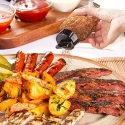 6 Pack 9.5 Oz Plastic Spice Jars With Black Cap, Clear And Safe Plastic Bottle Containers With Shaker Lids For Storing Spice, Herbs And Seasoning Powders, BPA Free, Made In USA -Peugeot Shop 51QvkV25dYL