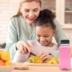 3 Pcs 8 Ounce Plastic Juice Bottles, Clear Bulk Beverage Containers, For Smoothies, Juice Milk And Homemade Beverages -Peugeot Shop 51QxL3CwcfL