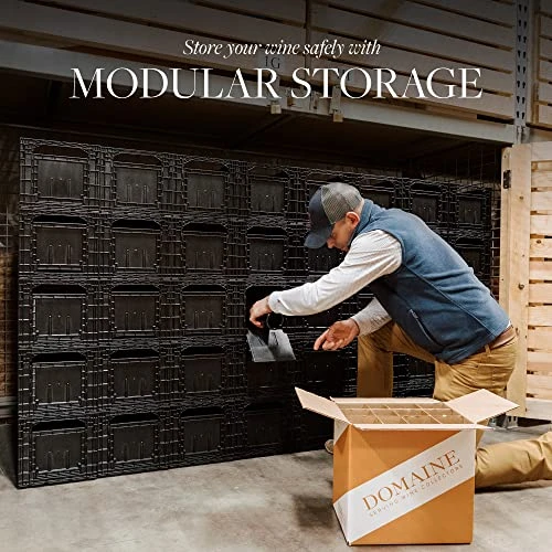 3-Pack Weinbox Crates Wine Storage | Stores Up To 36 Bottles | Color: Burgundy 4 3-Pack Weinbox Crates Wine Storage | Stores Up To 36 Bottles | Color: Burgundy - Image 4