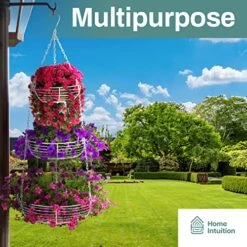 Avy Duty 3-Tier Hanging Fruit And Vegetable Basket With 2 Metal Ceiling Hooks, Black -Peugeot Shop 51RBMmo8FnL