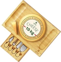 Unique Bamboo Cheese Board, Charcuterie Platter & Serving Tray Including 4 Stainless Steel Knife & Thick Wooden Server - Fancy House Warming Gift & Perfect Choice For Gourmets (Bamboo) 15 Unique Bamboo Cheese Board, Charcuterie Platter & Serving Tray Including 4 Stainless Steel Knife & Thick Wooden Server - Fancy House Warming Gift & Perfect Choice For Gourmets (Bamboo) -Peugeot Shop 51RLt5erITL. AC