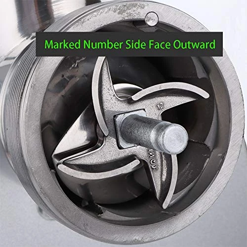 2 Pack #12 Meat Grinder Blade Stainless Steel Knife Cutter Replacement For Grinders, Please Check The Size And Shape 2 2 Pack #12 Meat Grinder Blade Stainless Steel Knife Cutter Replacement For Grinders, Please Check The Size And Shape - Image 2