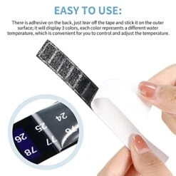 6 Pieces Horizontal Stick On Thermometer Strip Horizontal Thermometer Stickers Digital Temperature Display For Fermenting, Brewing, Wine, Beer, Kombucha Aquariums, 64-93°F (18-34°C) Adhesive Sticker -Peugeot Shop 51RSdRpcfcS