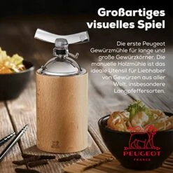 Peugeot Isen Long Pepper And Large Peppercorn Mill, 6.25 Inch, Natural 5 Peugeot Isen Long Pepper And Large Peppercorn Mill, 6.25 Inch, Natural -Peugeot Shop 51RXf00eIGL