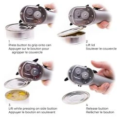 Securimax Auto Can Opener, Silver/Black -Peugeot Shop 51RYHuVOAiS