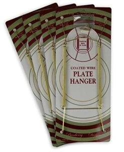 Rass Vinyl Coated Plate Hanger 10 To 14 Inch Pack Of 4 Hangers - Plate Hangers For The Wall