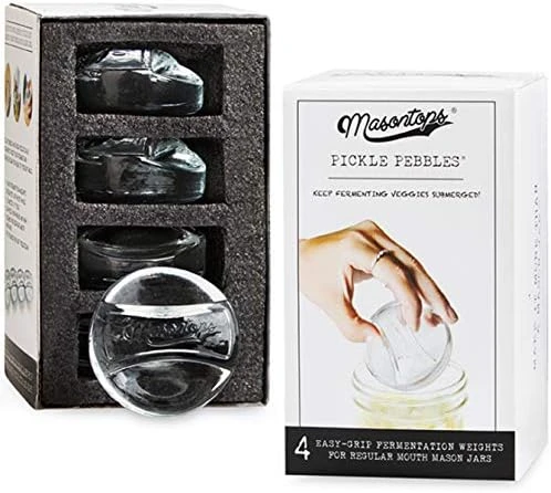 Pickle Pebble Glass Fermenting Weights - Pickling Fermentation Weight Set – Wide/Small Mouth Combo 8 Pickle Pebble Glass Fermenting Weights - Pickling Fermentation Weight Set – Wide/Small Mouth Combo - Image 8