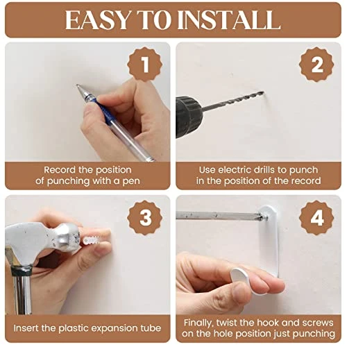 Hanging Fruit Baskets For Kitchen - 3 Pack Boho Wall Hanging Basket With 6 Pcs Strong Hooks, Handwoven Hanging Holder Teardrop Home Produce Basket For Fruits Vegetable Potato Onion Storage (White) 5 Hanging Fruit Baskets For Kitchen - 3 Pack Boho Wall Hanging Basket With 6 Pcs Strong Hooks, Handwoven Hanging Holder Teardrop Home Produce Basket For Fruits Vegetable Potato Onion Storage (White) - Image 5