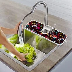 2 Pack Kitchen Faucet Mat Absorbent Washable Sink Splash Guard Faucet Drip Drying Mat Bar Countertop Water Catcher Mat Large 30x5 Inch Flowers Butterflies Mushroom Snails Pattern Kids 12 2 Pack Kitchen Faucet Mat Absorbent Washable Sink Splash Guard Faucet Drip Drying Mat Bar Countertop Water Catcher Mat Large 30x5 Inch Flowers Butterflies Mushroom Snails Pattern Kids -Peugeot Shop 51S9JaJzDFL