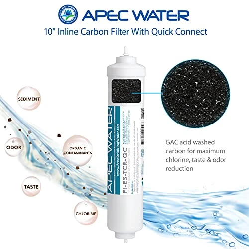 APEC Water Systems FILTER-MAX-ES50 50 GPD High Capacity Complete Replacement Filter Set For Essence Series Reverse Osmosis Water Filter System Stage 1-5 3 APEC Water Systems FILTER-MAX-ES50 50 GPD High Capacity Complete Replacement Filter Set For Essence Series Reverse Osmosis Water Filter System Stage 1-5 - Image 3