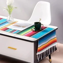 Mexican Table Runner 4Pack 14 X 84 Inches Fiesta Mexican Theme Party Decoration For Cinco De Mayo Fiesta Party Serape Zarape Table Runner