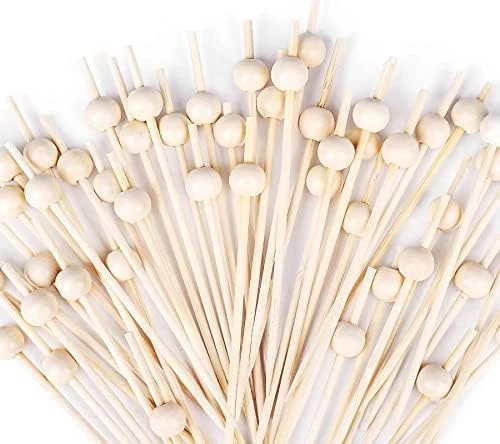 200PCS Cocktail Picks, Fancy Cocktail Toothpicks For Appetizers Picks, Handmade Bamboo Cocktail Skewers For Appetizers Fruit Party, Gold Pearl Food Picks Charcuterie Accessories (4.7 Inch) 12 200PCS Cocktail Picks, Fancy Cocktail Toothpicks For Appetizers Picks, Handmade Bamboo Cocktail Skewers For Appetizers Fruit Party, Gold Pearl Food Picks Charcuterie Accessories (4.7 Inch) - Image 12
