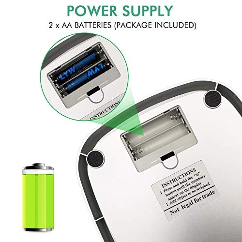 Digital Kitchen Food Scale 3000g/0.1g Multifunction Weight Scale Gram Ounces, Electronic Jewelry Scale High Precision LCD Display/Stainless Steel/Tare/G OZ ML CT KG TL LB FL:OZ/Batteries Included 2 Digital Kitchen Food Scale 3000g/0.1g Multifunction Weight Scale Gram Ounces, Electronic Jewelry Scale High Precision LCD Display/Stainless Steel/Tare/G OZ ML CT KG TL LB FL:OZ/Batteries Included - Image 2