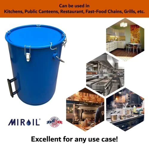30L 6 Gallon Oil Disposal Caddy With Lid Lock | Safe Storage & Transport Of Up To 6 Gal Of Polishing / Frying Oil | Utility Pail With Heat Shield Fitted Handle | Food Compatible Interior Coating 5 30L 6 Gallon Oil Disposal Caddy With Lid Lock | Safe Storage & Transport Of Up To 6 Gal Of Polishing / Frying Oil | Utility Pail With Heat Shield Fitted Handle | Food Compatible Interior Coating - Image 5