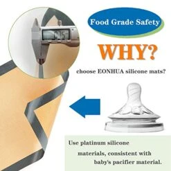 Silicone Baking Mat Sheet Set Of 2- Reusable Baking Mat Nonstick - Half Sheet Baking Mat For Oven (Size 16.5" X 11.6") Grey… -Peugeot Shop 51SUj6SZKHL