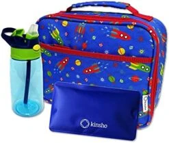 Dinosaur Lunch Box With For Boys With Ice Pack, Insulated Bag For Toddlers Kids Girls Baby Boy Daycare Pre-School Kindergarten, Container Boxes For Small Kid Snacks Lunches, BPA Free, Blue Orange Dino -Peugeot Shop 51SejOmgxS. AC