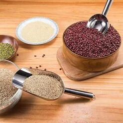 Ice Scoop For Freezer,Stainless Steel Ice Scoop For Ice Machine,Small Metal Ice Scoop For Ice Maker Kitchen Bar Party Wedding,Heavy Duty,Dishwasher Safe,8 OZ Utility Metal Scoop -Peugeot Shop 51Sh6LiuIML