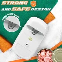 Electric Can Opener, One Touch Hand Free Can Openers, No Sharp Edge, Food-Safe, Automatic Handheld Can Openers For Kitchen Arthritis And Seniors, Kitchen Gadget & Gift For Almost Size Can -Peugeot Shop 51SmxG0eLzL