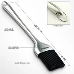 Steel Turkey Baster & Barbecue Basting Brush, With Flavor Injector And Cleaning Brush - By MiiKO -Peugeot Shop 51SnXjkbunL