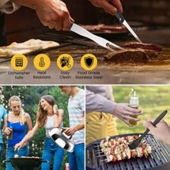 Griddle Accessories Kit, 44Pcs Flat Top Grill Accessories For Blackstone Griddle Accessories For Camp Chef BBQ Grill Tools Set Spatula Set With Scissors, Spatula, Scraper, Basting Cover -Peugeot Shop 51StTCfYhwL