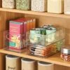 IDesign Plastic Storage Handles For Kitchen, Fridge, Freezer, Pantry, And Cabinet Organization, BPA-Free, Bin Set