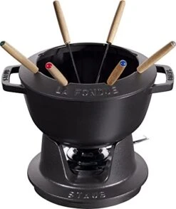 Staub Taub Speciality 40511-972 Fondue Set, Black, 7.9 Inches (20 Cm), Cast Enamel, Pot, Authentic Japanese Product 10 Staub Taub Speciality 40511-972 Fondue Set, Black, 7.9 Inches (20 Cm), Cast Enamel, Pot, Authentic Japanese Product -Peugeot Shop 51T4rIAXhWL