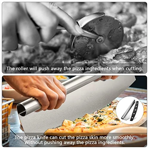 Premium Pizza Peel 4-Piece - 12"x14" Pizza Paddle With Foldable Handle For Storage & 14" Pizza Cutter & Gourmet Pizza Oven Accessory Set For Homemade Pizza Bread, Baking 4 Premium Pizza Peel 4-Piece - 12"x14" Pizza Paddle With Foldable Handle For Storage & 14" Pizza Cutter & Gourmet Pizza Oven Accessory Set For Homemade Pizza Bread, Baking - Image 4