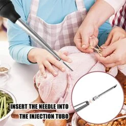 Yoki Peony Stainless Steel Turkey Baster Baster Syringe For Cooking, Meat Injector Syringe -Peugeot Shop 51TMCrXZHeL