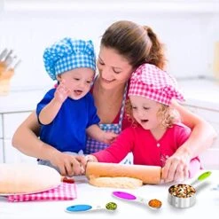 Measuring Cups & Spoons Set Of 16, Wildone Premium Stainless Steel Measuring Cups And Measuring Spoons With Colored Silicone Handle, Including 8 Nesting Cups, 8 Spoons, For Dry And Liquid Ingredient -Peugeot Shop 51TO6gJptnL