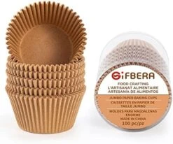 Fbera Jumbo Cupcake Liners Greaseproof Paper 200 Count - Food Grade Odorless Muffin Baking Cups Cupcake Wrappers For Wedding Birthday, Natural -Peugeot Shop 51TVImiD8DL. AC