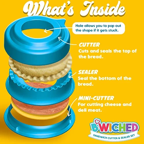 Ndwich Cutter And Sealer (Circle) - Uncrustables Sandwich Maker - Great For Lunchbox And Bento Box - Boys And Girls Kids Lunch - Sandwich Cutters For Kids 2 Ndwich Cutter And Sealer (Circle) - Uncrustables Sandwich Maker - Great For Lunchbox And Bento Box - Boys And Girls Kids Lunch - Sandwich Cutters For Kids - Image 2