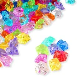 Patriotic Acrylic Ice Rocks Crystals Gems ~550 Pcs 3 Lbs Bulk Bag For Vase Filler Table Scatter Party Wedding Arts Crafts Decoration Display Idea -Red Blue Clear Blend -Peugeot Shop 51TbSfrzsL. AC
