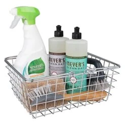 Wire Storage Basket, Medium, Chrome (43270) -Peugeot Shop 51ThaEfEEkL