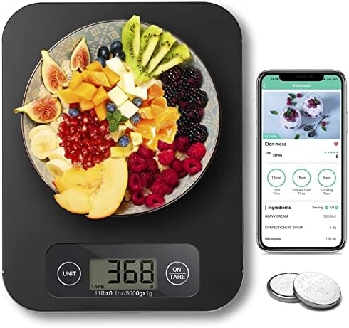 Smart Food Scale For Weight Loss, Kitchen Food Scales Digital Weight Grams And Oz With Nutritional Calculator, Food Weight Scale For Diet, Keto, Macro, Calorie, Baking, Meal Prep 0.1oz/11lb 7 Smart Food Scale For Weight Loss, Kitchen Food Scales Digital Weight Grams And Oz With Nutritional Calculator, Food Weight Scale For Diet, Keto, Macro, Calorie, Baking, Meal Prep 0.1oz/11lb - Image 7