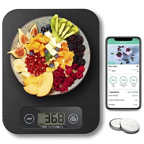 Smart Food Scale For Weight Loss, Kitchen Food Scales Digital Weight Grams And Oz With Nutritional Calculator, Food Weight Scale For Diet, Keto, Macro, Calorie, Baking, Meal Prep 0.1oz/11lb 1 Smart Food Scale For Weight Loss, Kitchen Food Scales Digital Weight Grams And Oz With Nutritional Calculator, Food Weight Scale For Diet, Keto, Macro, Calorie, Baking, Meal Prep 0.1oz/11lb