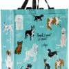 Blue Q Shopper ~ People I Want To Meet: Dogs. Reusable Grocery Bag, Sturdy, Easy-to-clean, Perfect For Dog Lovers, 15"h X 16"w X 6"d, Made From 95% Recycled Material.
