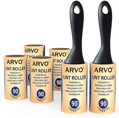 RVO Lint Roller, 2 Handles With 6 Rolls, 90 Sheets Per Roll, Removes Dust, Dirt, Dandruff, Pet Hair From Clothes, Furniture And Carpet. 7 RVO Lint Roller, 2 Handles With 6 Rolls, 90 Sheets Per Roll, Removes Dust, Dirt, Dandruff, Pet Hair From Clothes, Furniture And Carpet. - Image 7