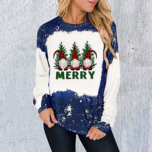 Womens Causal Loose Crewneck Fall Loose Tops Sweatshirts Long Sleeve Christmas Print Plus Size Pullover Top Streetwear 1 Womens Causal Loose Crewneck Fall Loose Tops Sweatshirts Long Sleeve Christmas Print Plus Size Pullover Top Streetwear