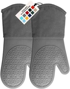 Extra Long Professional Silicone Oven Mitt, Oven Mitts With Quilted Liner, Heat Resistant Pot Holders, Flexible Oven Gloves, Navy Blue, 1 Pair, 14.7 Inch 23 Extra Long Professional Silicone Oven Mitt, Oven Mitts With Quilted Liner, Heat Resistant Pot Holders, Flexible Oven Gloves, Navy Blue, 1 Pair, 14.7 Inch -Peugeot Shop 51Tw1ng8NIL. AC