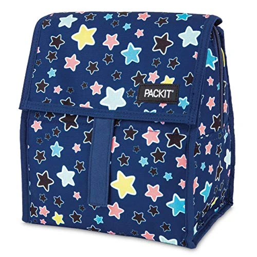 Freezable Lunch Bag With Zip Closure, Bright Stars 1 Freezable Lunch Bag With Zip Closure, Bright Stars