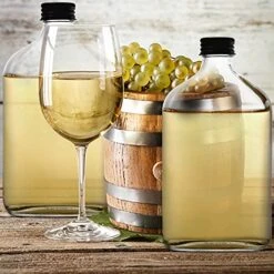 15 Pack Glass Flask Liquor Bottle With Black Caps, 12OZ Drink Bottles For Beer Milk Beverage Perfume Oil Sauce Whiskey Soda Liquid -Peugeot Shop 51U5SisW5xL