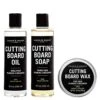 Aron & Doucet - Ultimate Cutting Board Maintenance Kit - Cutting Board Oil, Cutting Board Soap, Cutting Board Wax