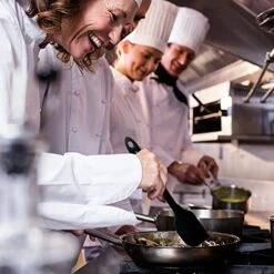 Premium 600F High Heat Resistant Silicone Spatula 2 Set Sturdy Handle Created For Cooking, Baking And Mixing, One Piece Design, Non-Stick, Strong Stainless Steel Core (Black) -Peugeot Shop 51ULTwTuRES